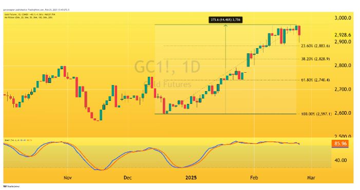 Giá vàng tăng vọt tạm dừng khi nhà đầu tư cân nhắc chốt lời 2 Giá vàng tăng vọt tạm dừng khi nhà đầu tư cân nhắc chốt lời