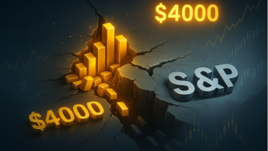 Vàng có thể cần chứng khoán Mỹ điều chỉnh để chạm mốc 4.000 USD/ounce